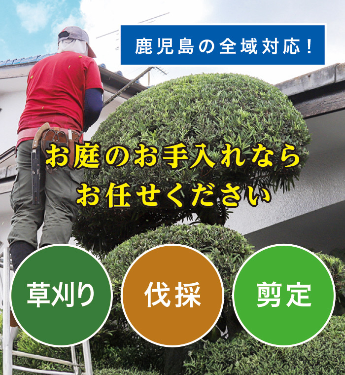 長島町で草刈り・剪定・伐採なら「お庭の大将」 長島町で草刈り・剪定・伐採なら「お庭の大将」